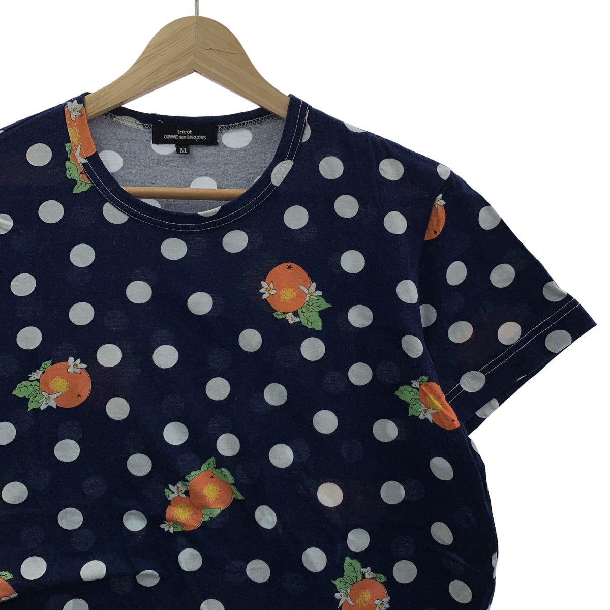 tricot COMME des GARCONS / トリココムデギャルソン | 2011SS | コットン ドット オレンジ Tシャツ | M | レディース