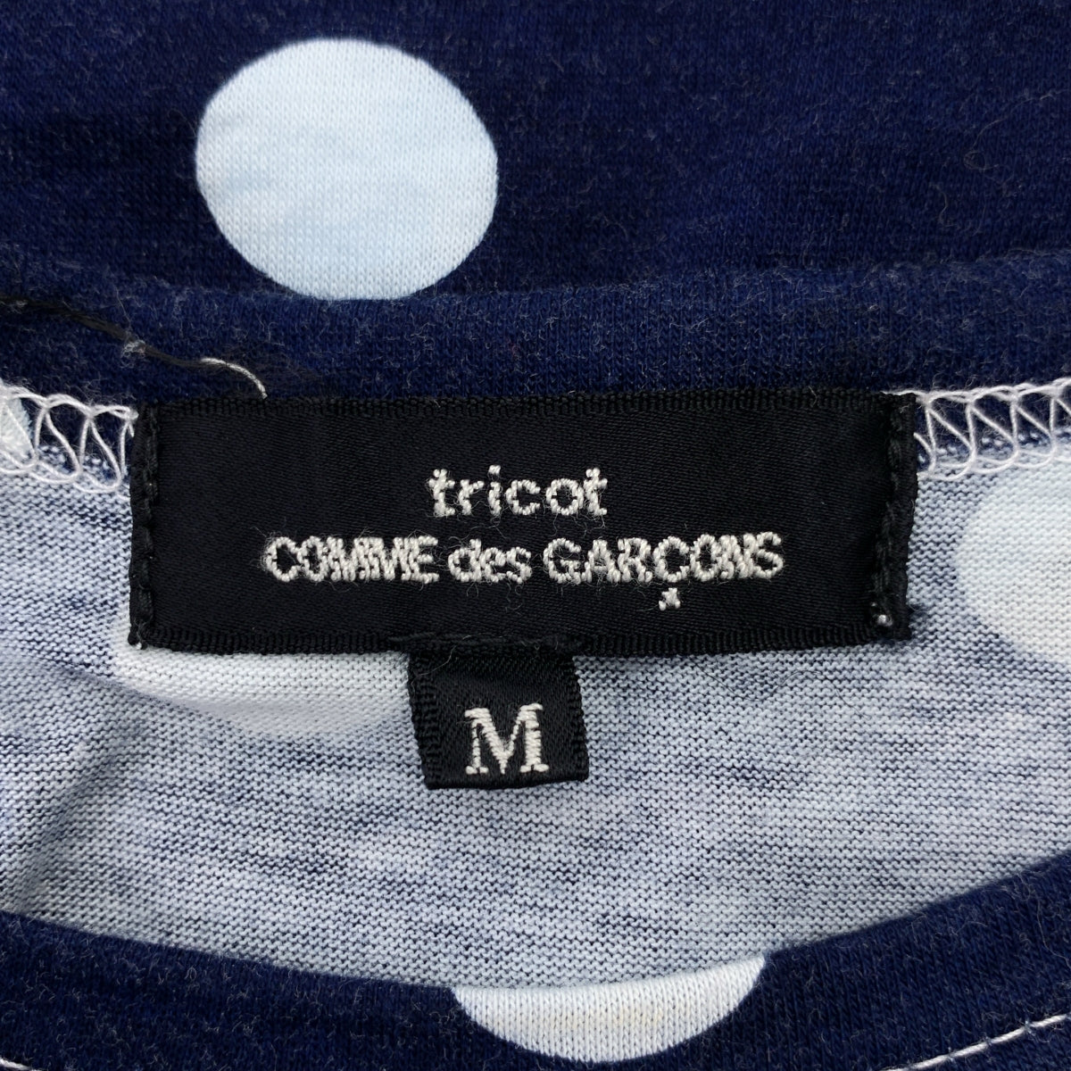 tricot COMME des GARCONS / 트리코 콤 데 갤슨 | 2011SS | 코튼 도트 오렌지 티셔츠 | M | 여성