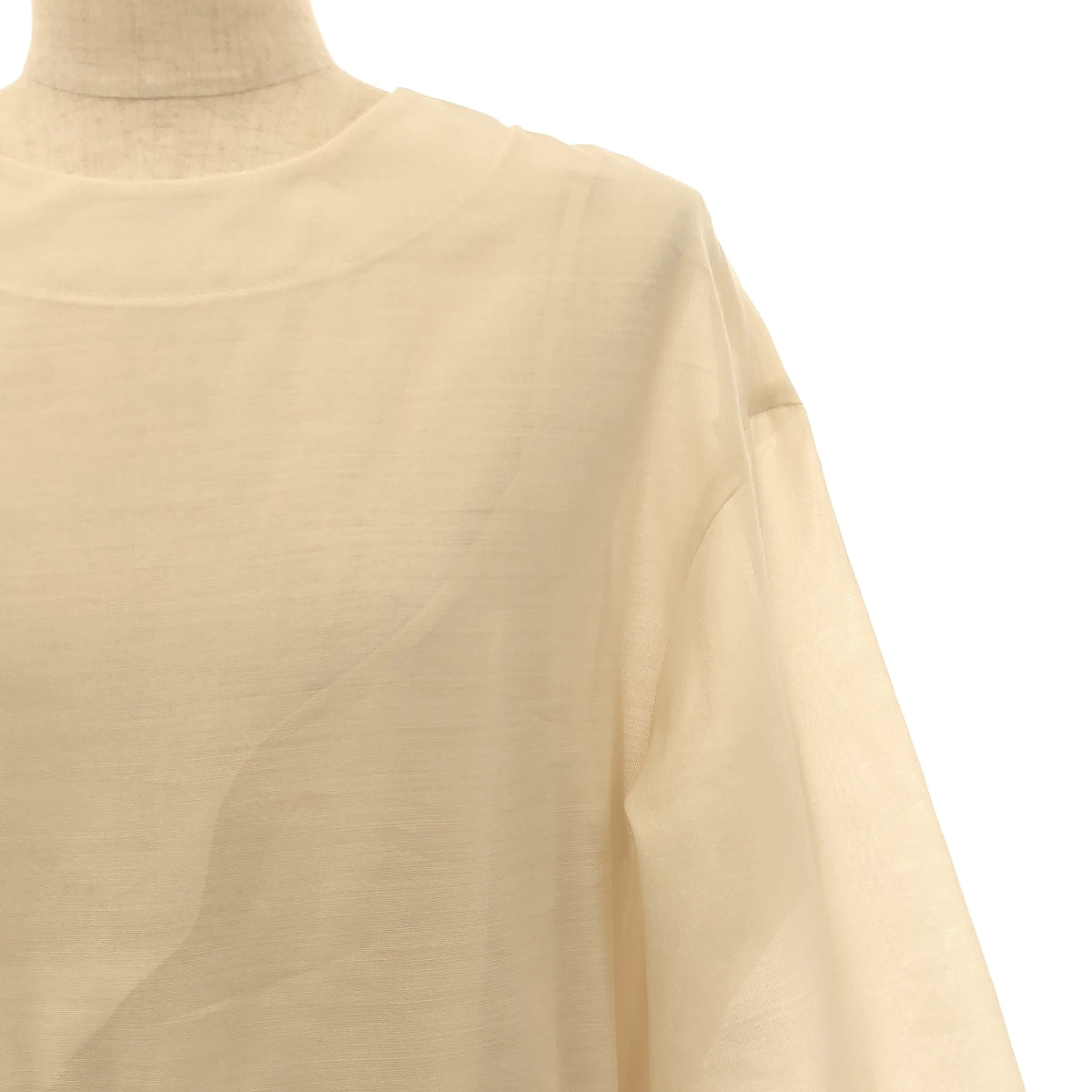 ebure | 輕盈絲質羊毛高腰洋裝 | 尺寸 38 |