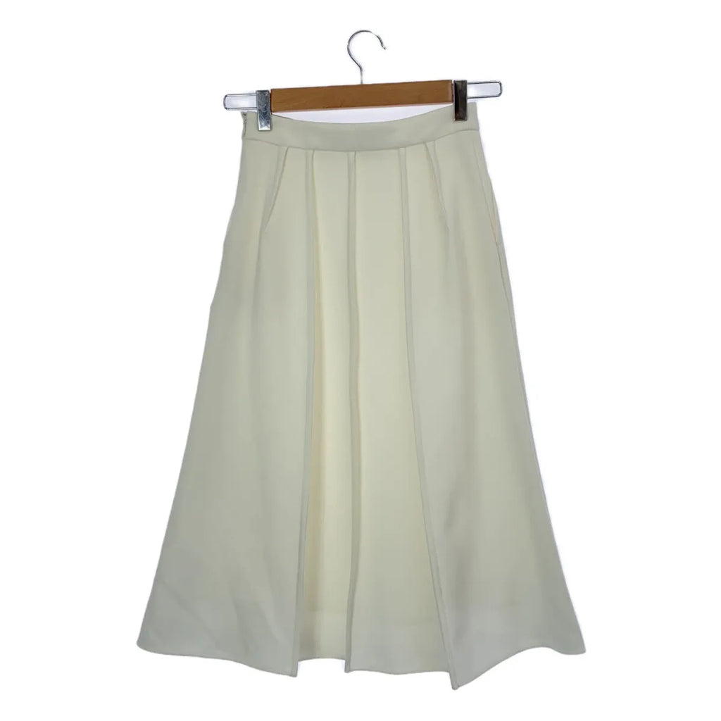 theory luxe / セオリーリュクス | Cosimo Lozel str ピンタックスカート | 32 | アイボリー | レディース