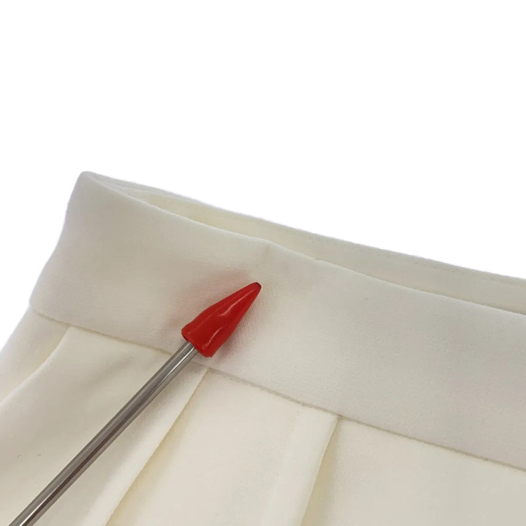 theory luxe / セオリーリュクス | Cosimo Lozel str ピンタックスカート | 32 | アイボリー | レディース