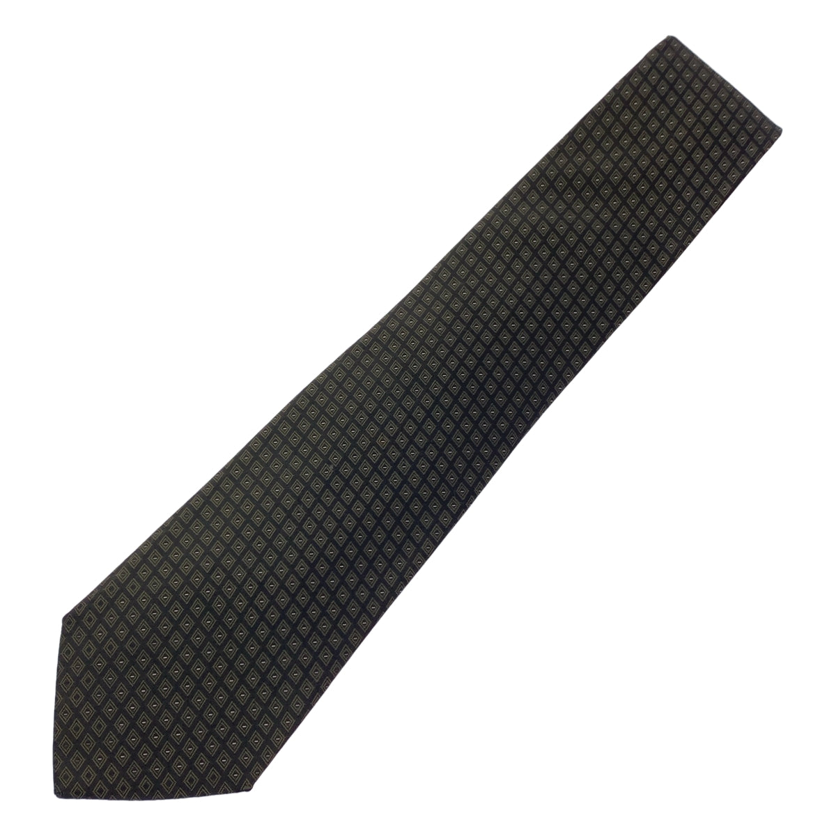 Y's / Yohji Yamamoto | 小圖案真絲領帶 | 橄欖綠