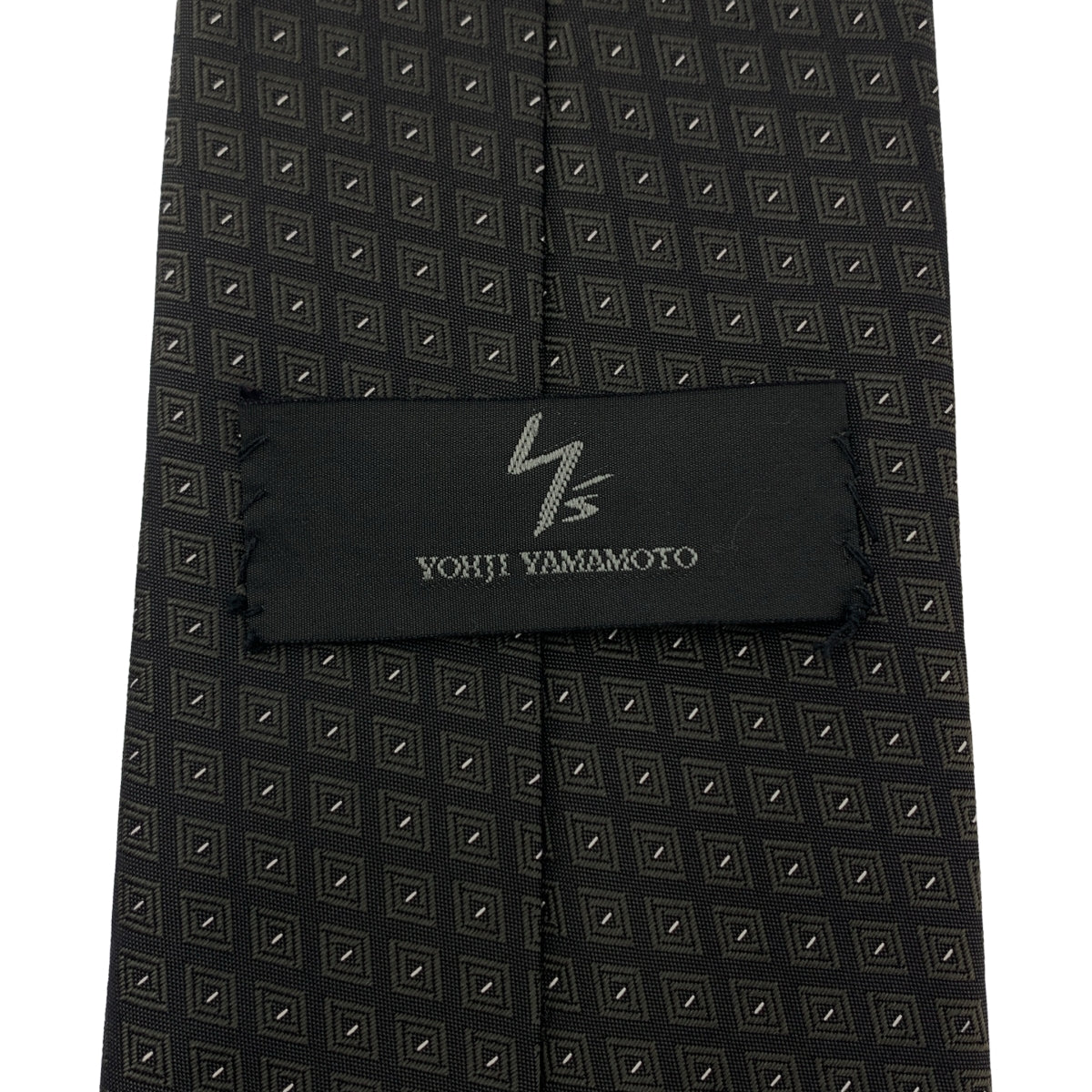 Y's / Yohji Yamamoto | 小圖案真絲領帶 | 橄欖綠