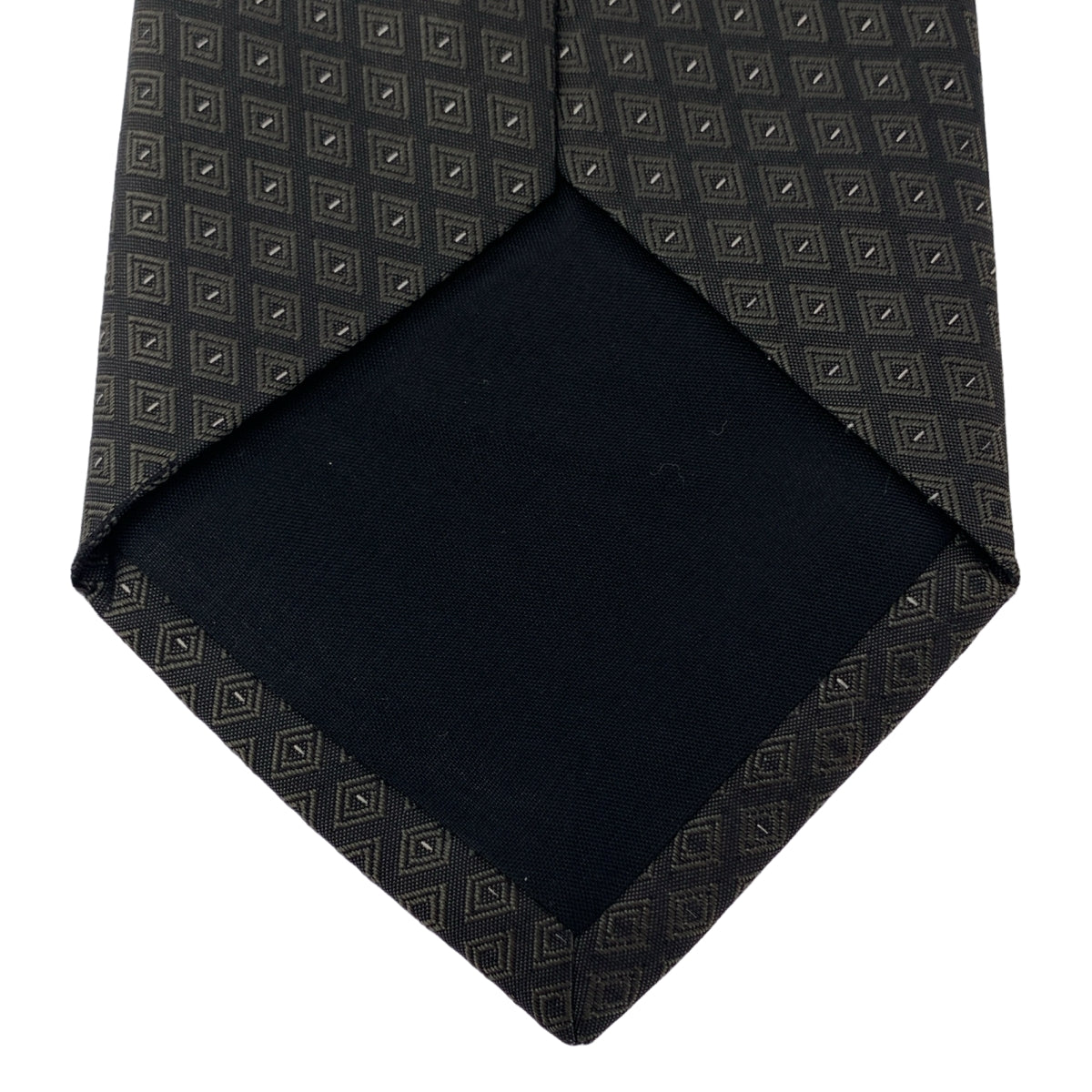 Y's / Yohji Yamamoto | 小圖案真絲領帶 | 橄欖綠