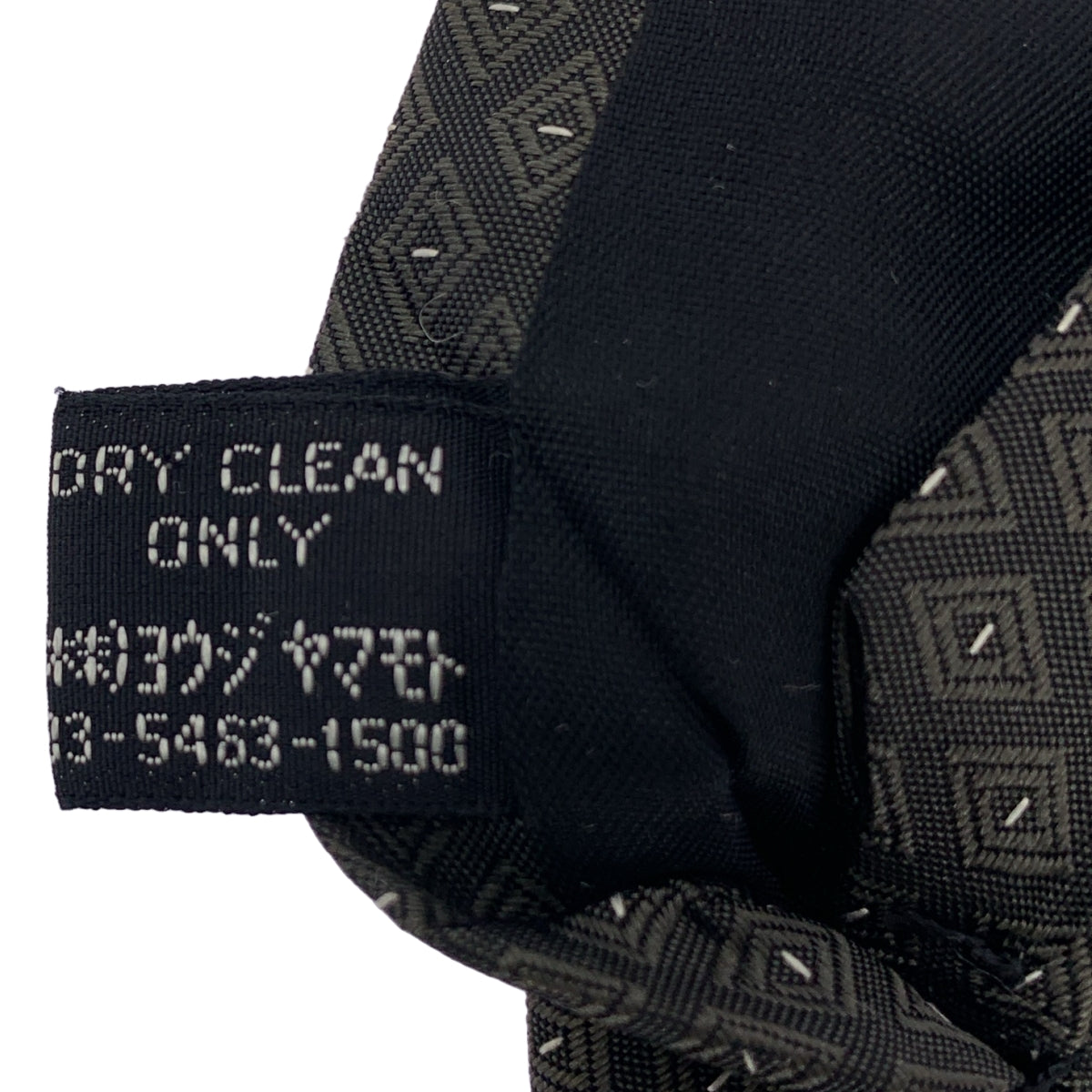 Y's / Yohji Yamamoto | 小圖案真絲領帶 | 橄欖綠