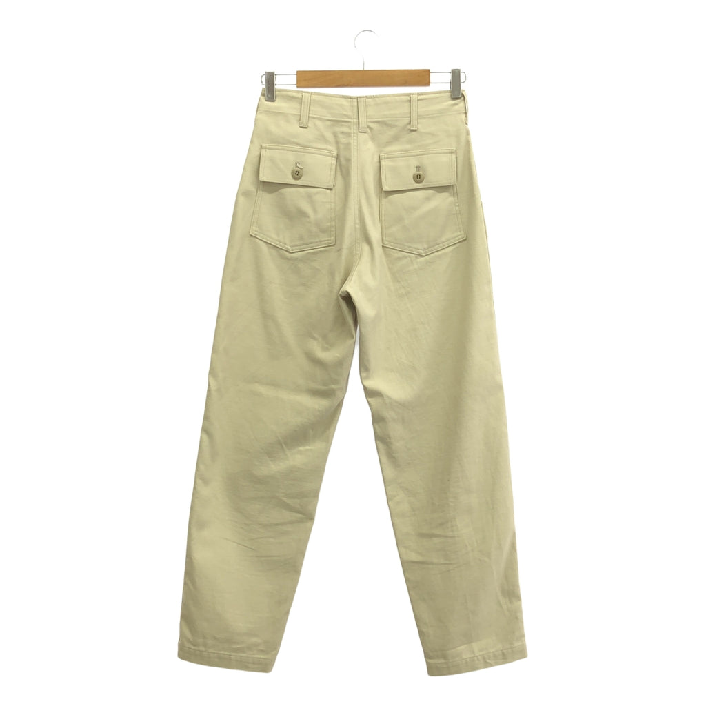 Shinzone / シンゾーン | BAKER PANTS バックサテン コットン ベイカーパンツ | 34 | ECRU / エクリュ | レディース