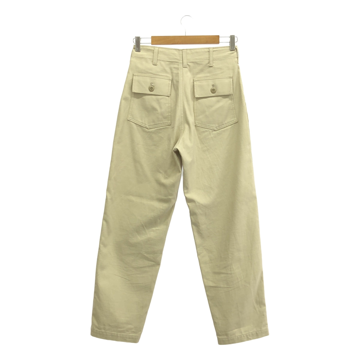 Shinzone / シンゾーン | BAKER PANTS バックサテン コットン ベイカーパンツ | 34 | ECRU / エクリュ | レディース