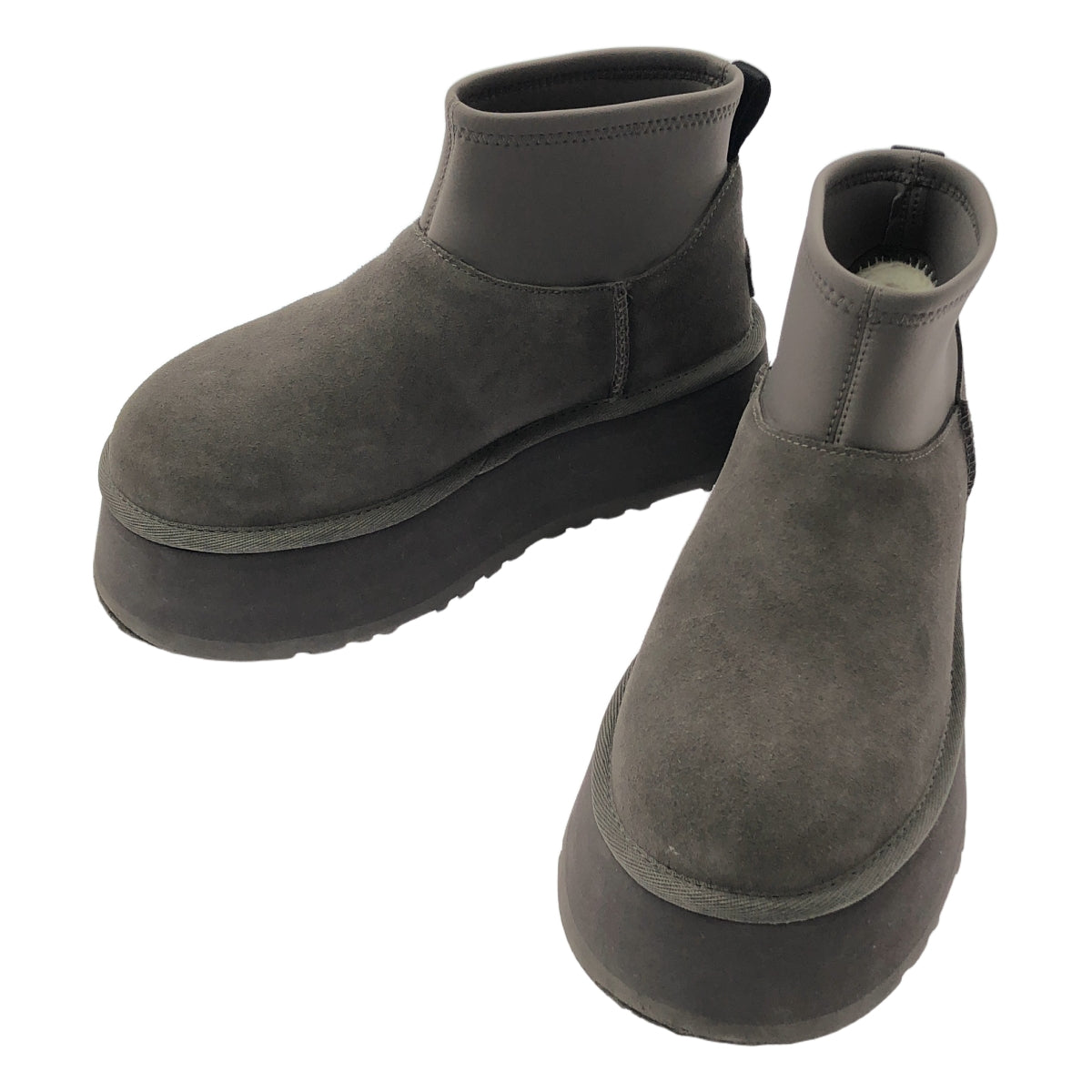 【美品】  UGG / アグ | W CLASSIC MINI DIPPER / 1168170 ムートン ブーツ | 24 | グレー | レディース
