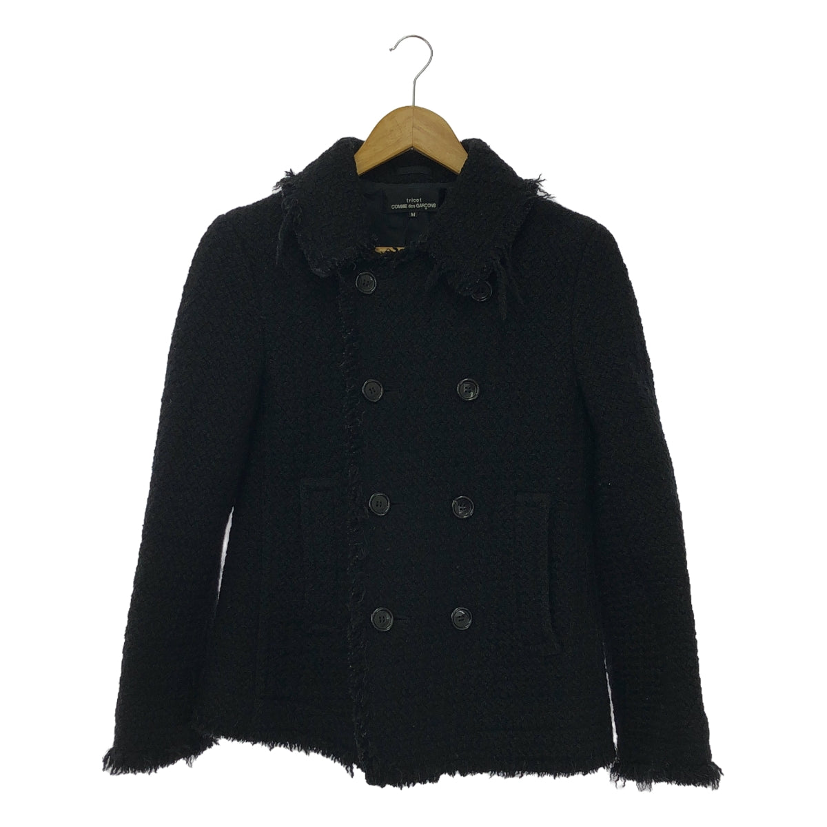 tricot COMME des GARCONS | 2002AW | Tweed fringe P-coat | M | Women's