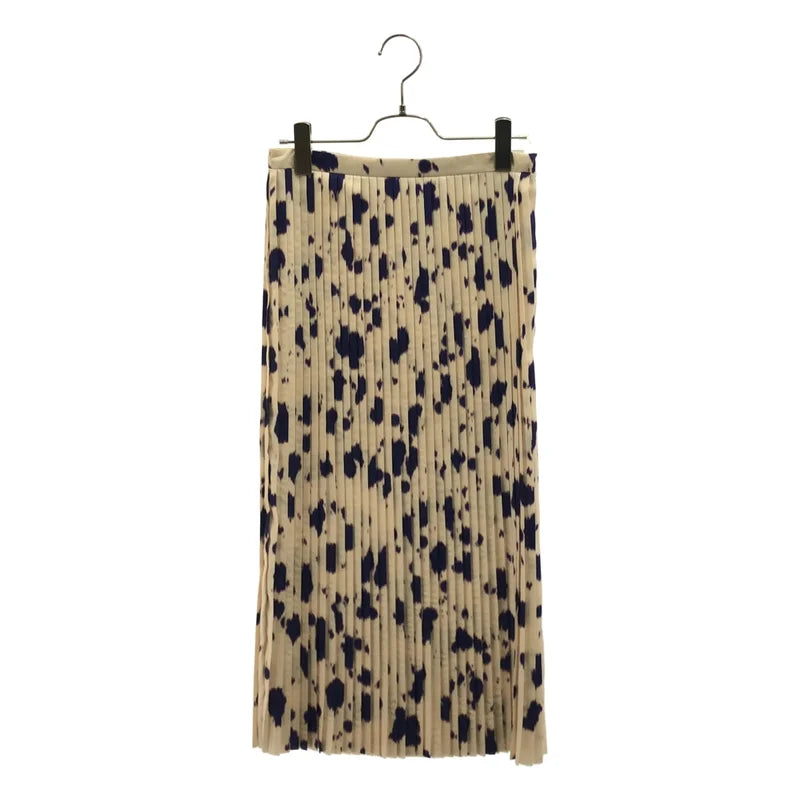 DRIES VAN NOTEN / ドリスヴァンノッテン | マーブルプリント プリーツ スカート | 34 | レディース