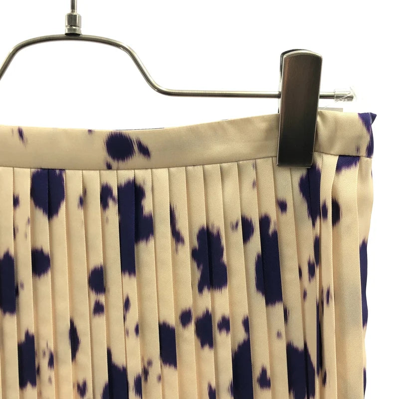 DRIES VAN NOTEN / ドリスヴァンノッテン | マーブルプリント プリーツ スカート | 34 | レディース