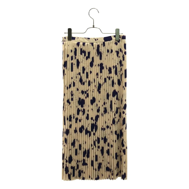 DRIES VAN NOTEN / ドリスヴァンノッテン | マーブルプリント プリーツ スカート | 34 | レディース