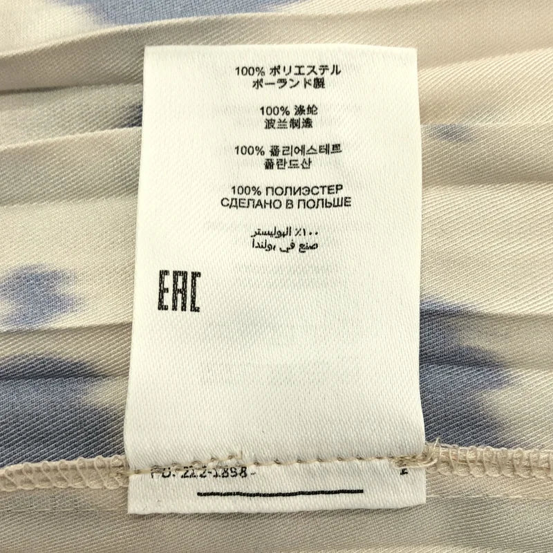 DRIES VAN NOTEN / ドリスヴァンノッテン | マーブルプリント プリーツ スカート | 34 | レディース