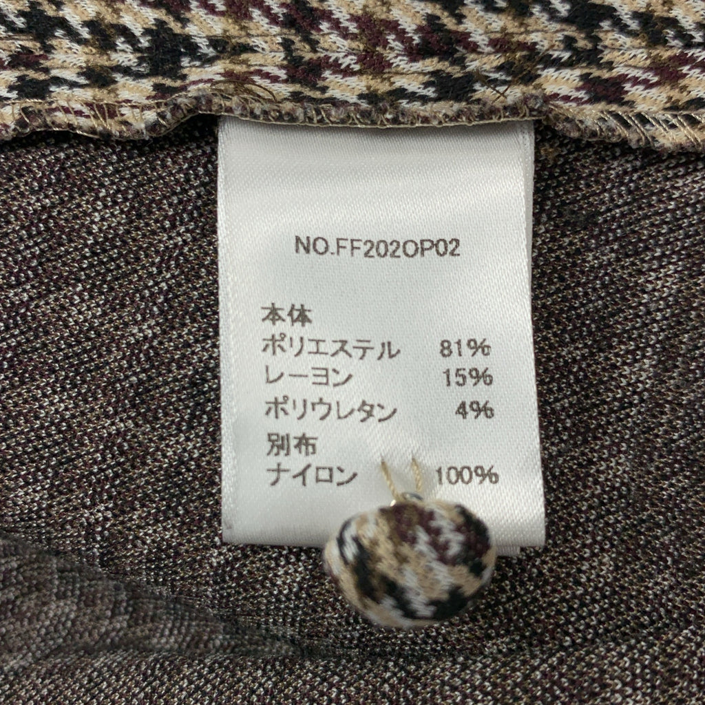 foufou / foufou | 千鳥格紋連身長洋裝 | 0 | 女裝