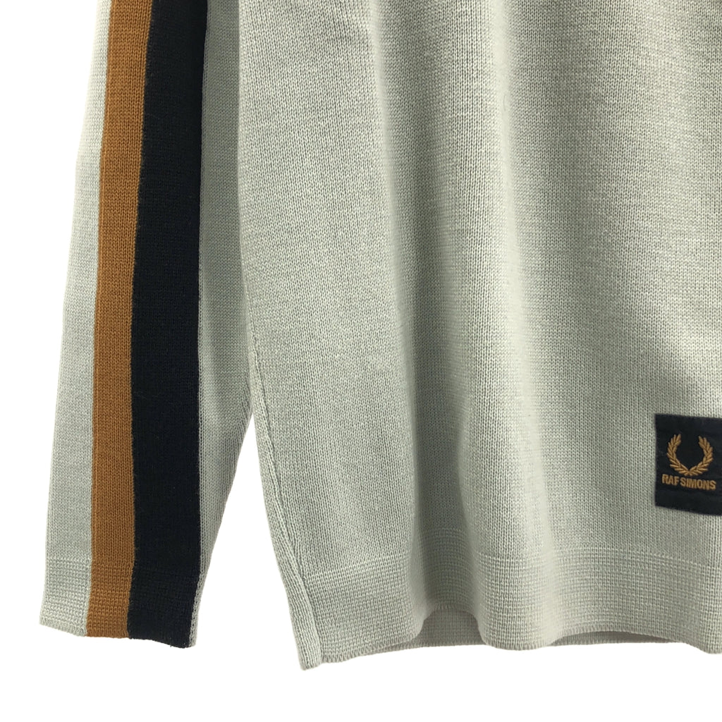 RAF SIMONS / Raf Simons | x FRED PERRY / 棉腈綸套頭針織衫 | 尺寸 36 | 灰色 | 男士