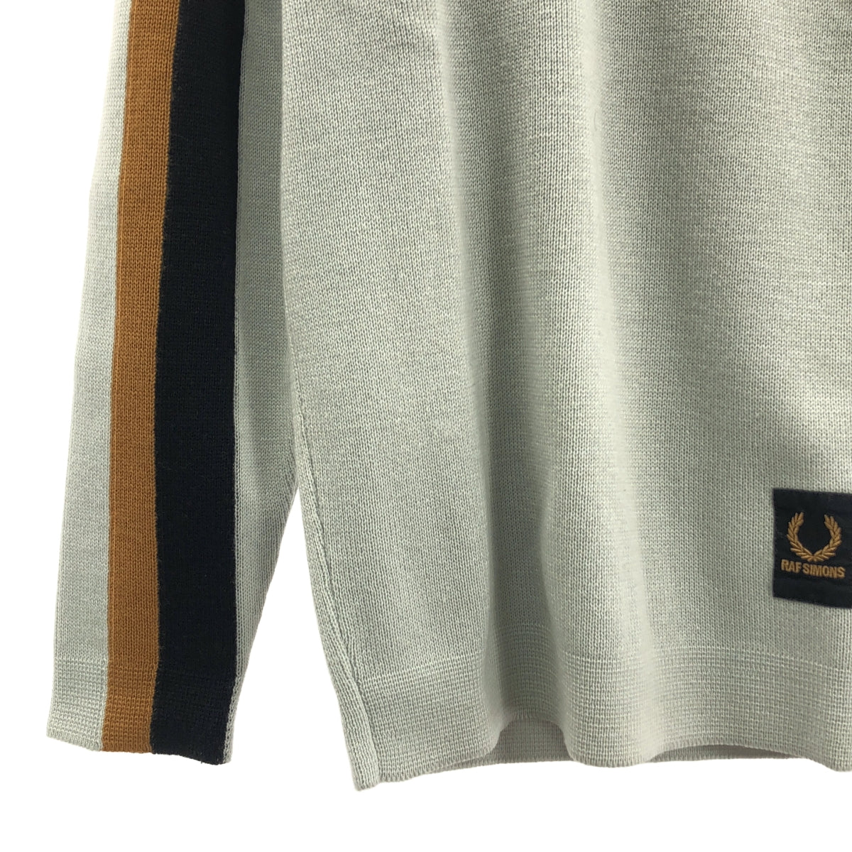 RAF SIMONS / ラフシモンズ | ×FRED PERRY / コットン アクリル プルオーバー ニット | 36 | グレー | メンズ