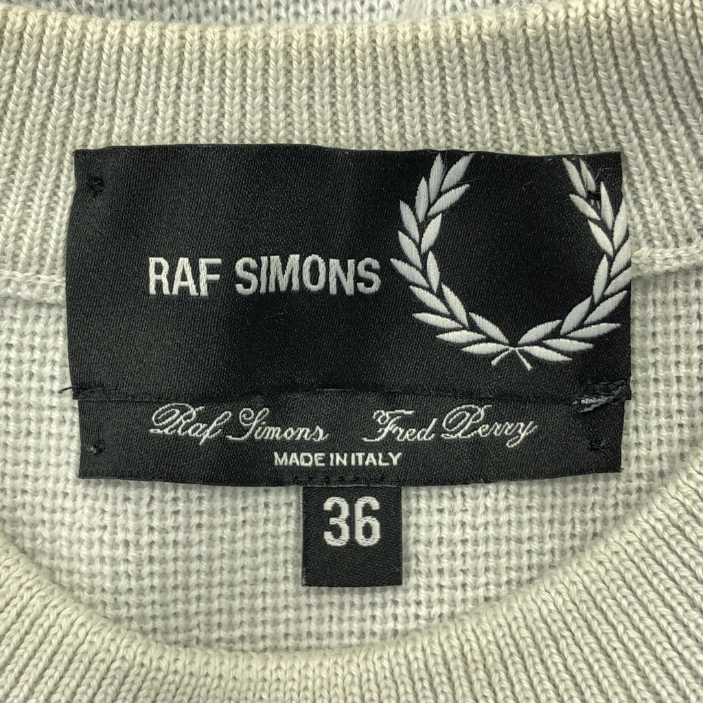 RAF SIMONS / Raf Simons | x FRED PERRY / 棉腈綸套頭針織衫 | 尺寸 36 | 灰色 | 男士