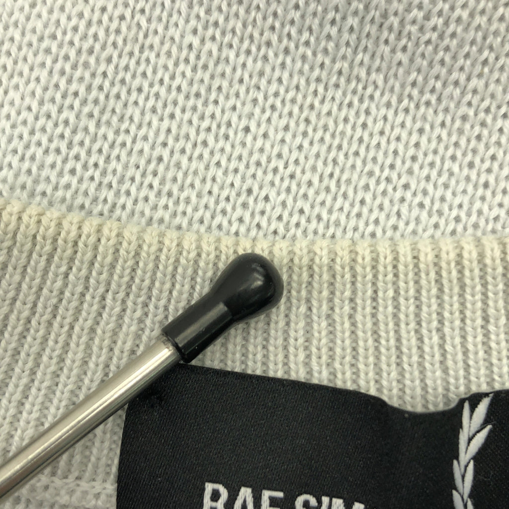 RAF SIMONS / Raf Simons | x FRED PERRY / 棉腈綸套頭針織衫 | 尺寸 36 | 灰色 | 男士