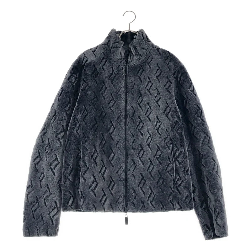 EMPORIO ARMANI / 亞曼尼 | 雙面羊皮人造皮革拉鍊夾克外套 | 50 | 男士