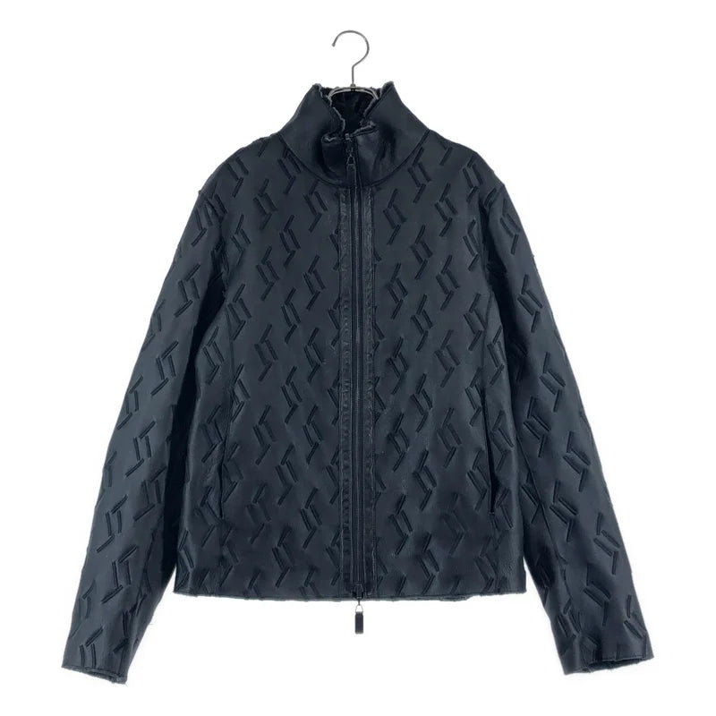 EMPORIO ARMANI / 亞曼尼 | 雙面羊皮人造皮革拉鍊夾克外套 | 50 | 男士