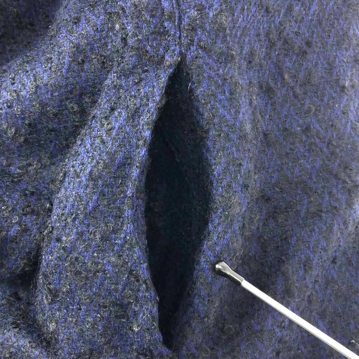 FENDI | ROMA FENDI365 BY CONTIR | 馬海毛與羊絨混紡披肩長版大衣 | 40碼 | 海軍藍/黑色 | 女款