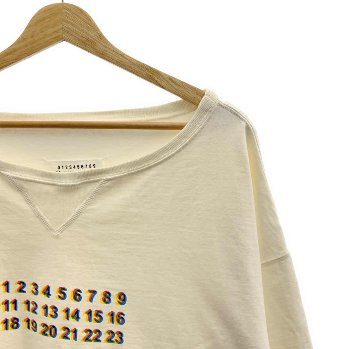 Maison Margiela / 메종 마르젤라 | 2019SS | 달력 로고 인쇄 오버사이즈 크루넥 스웨트 | 48 |