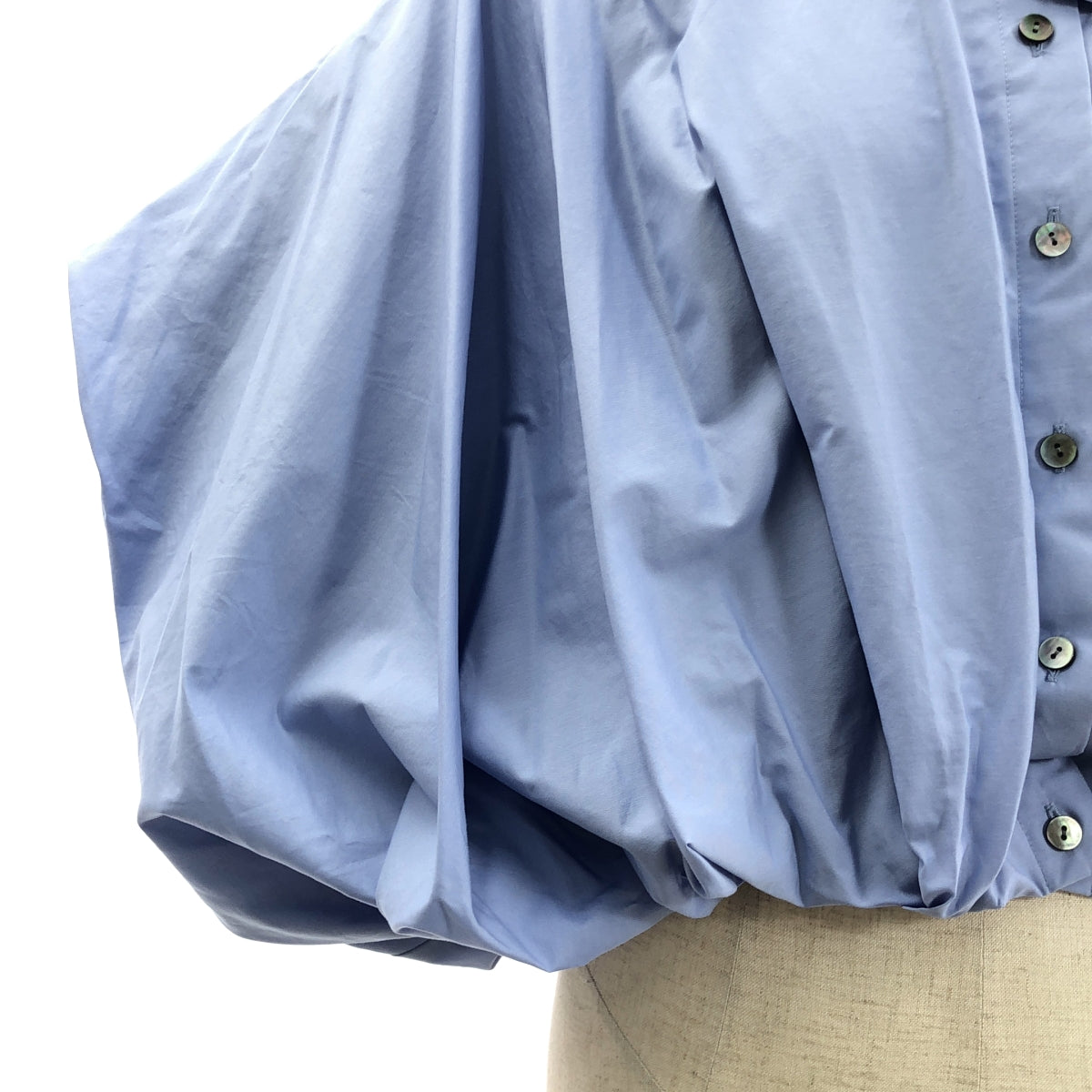 ENFOLD / 엠 폴드 | WASHABLE BALLOON CROPPED SHIRT 크롭 풍선 셔츠 | 38 |