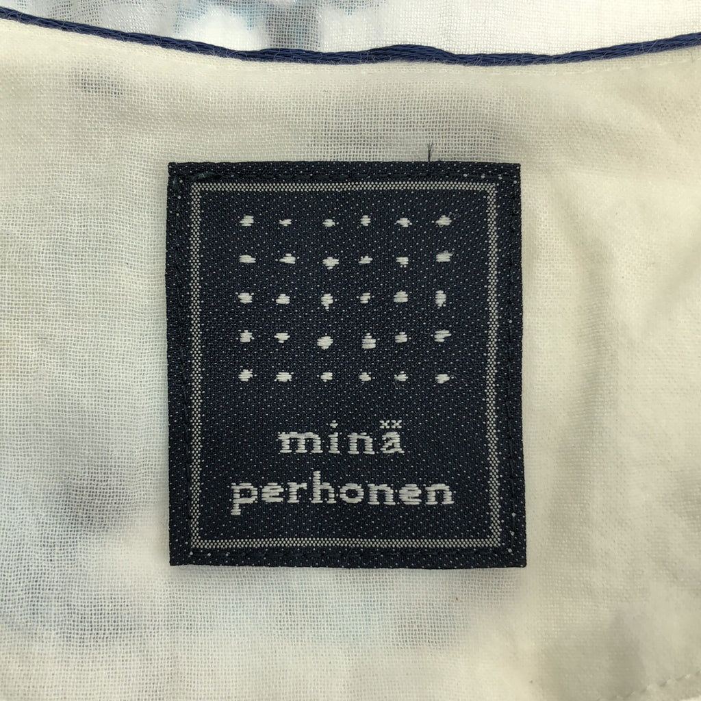mina perhonen / ミナペルホネン | luce ルーチェ コットン Vネック ワンピース | 38 |