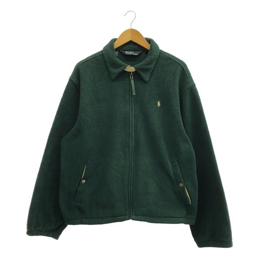 POLO BY RALPH LAUREN | 1980s-1990s Vintage Fleece Swing Top Jacket | XL | Green | Men's