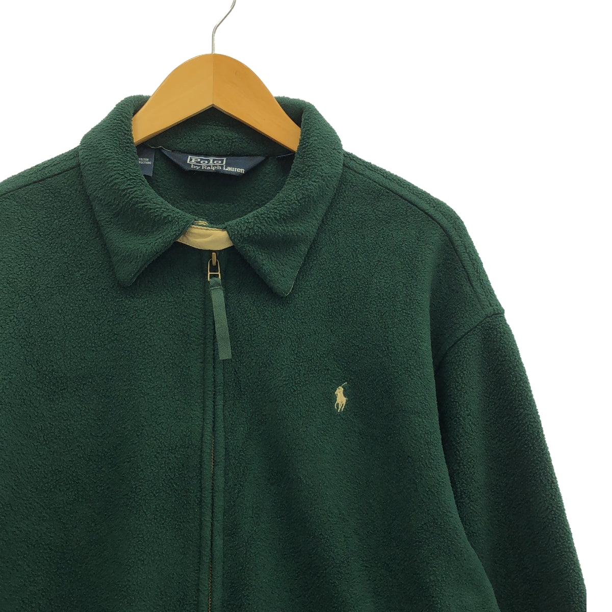 POLO BY RALPH LAUREN / 폴로바이랄 플로렌 | 1980-1990s 빈티지 플리스 스윙 탑 재킷 | XL | 그린 | 남성