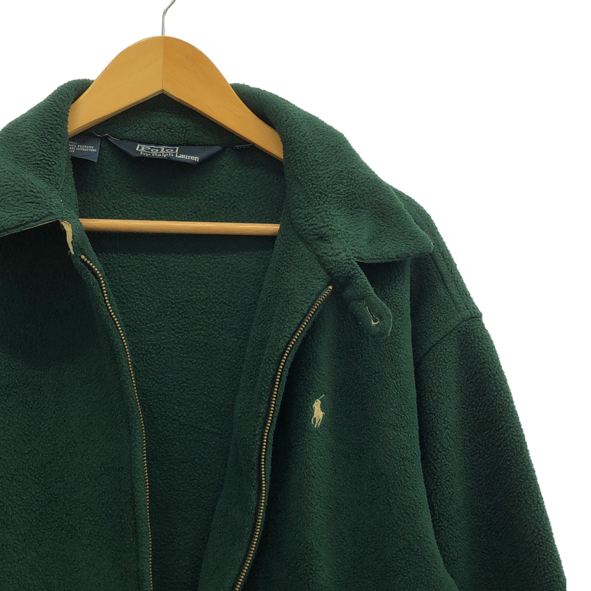 POLO BY RALPH LAUREN | 1980s-1990s Vintage Fleece Swing Top Jacket | XL | Green | Men's