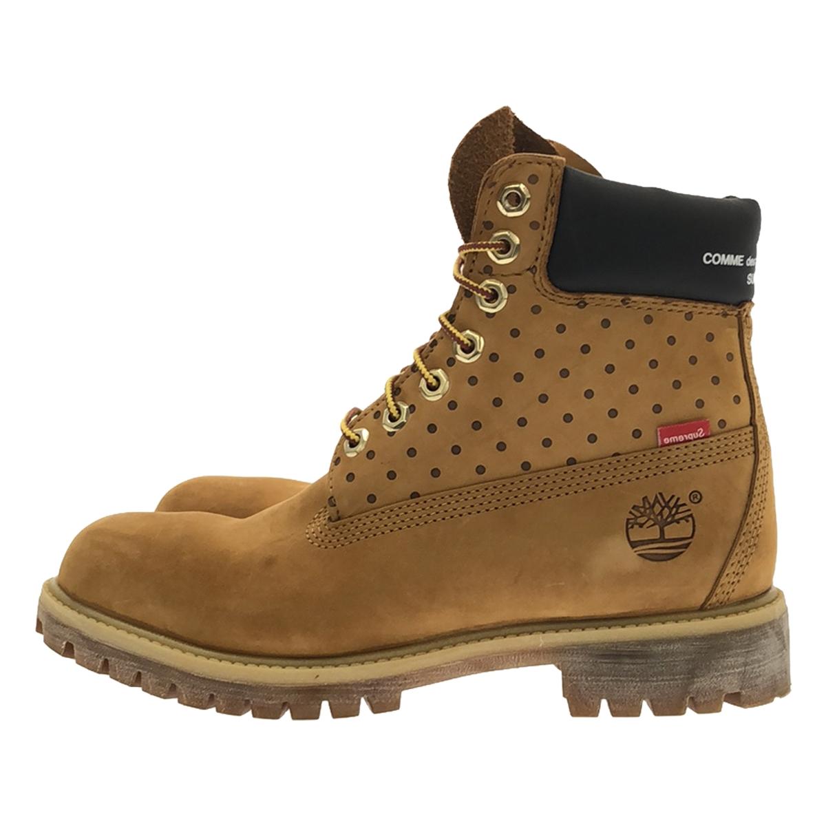 TIMBERLAND / ティンバーランド | × SUPREME × COMME des GARCONS SHIRT 6-Inch Premium Waterproof Boot ハイカットブーツ | 7 1/2M | キャメル | メンズ