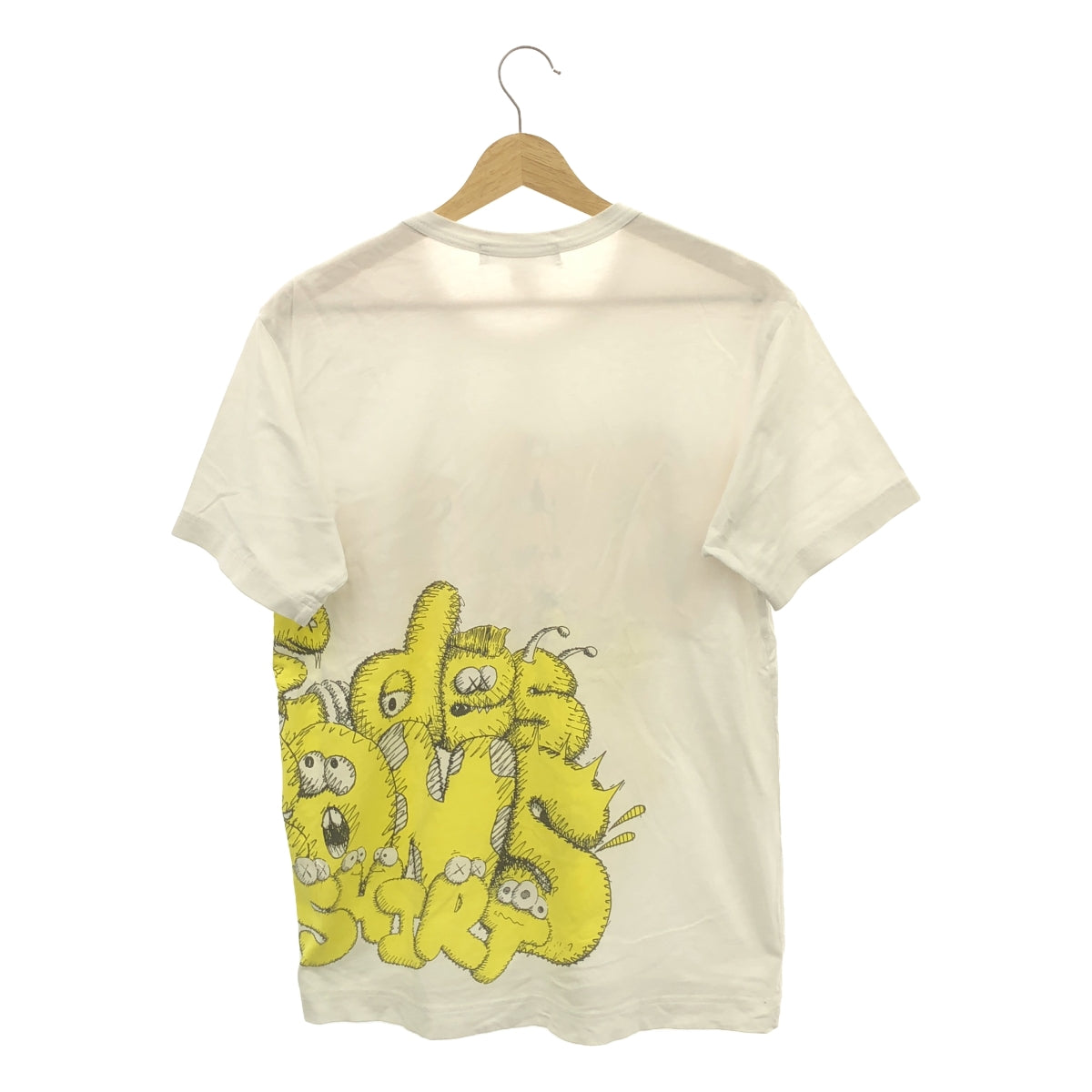 COMME des GARCONS SHIRT | × KAWS Collaboration Graphic Print Crew Neck T-Shirt | M | White | Men's