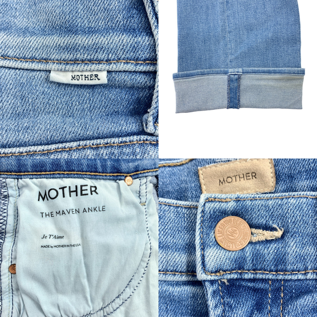 MOTHER / マザー | THE MAVEN ANKLE / ワイド デニムパンツ | 26 | インディゴ | レディース