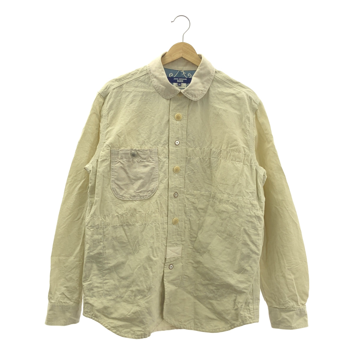 JUNYA WATANABE MAN / ジュンヤワタナベマン | 2022SS | コットン リネン クロス リバーシブル ブルゾン ジャケット | M | オフホワイト | メンズ