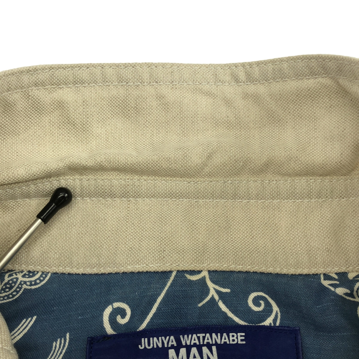 JUNYA WATANABE MAN / ジュンヤワタナベマン | 2022SS | コットン リネン クロス リバーシブル ブルゾン ジャケット | M | オフホワイト | メンズ