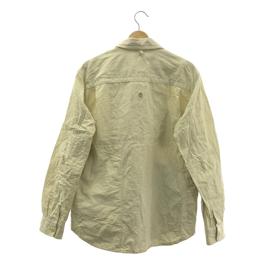 JUNYA WATANABE MAN / ジュンヤワタナベマン | 2022SS | コットン リネン クロス リバーシブル ブルゾン ジャケット | M | オフホワイト | メンズ