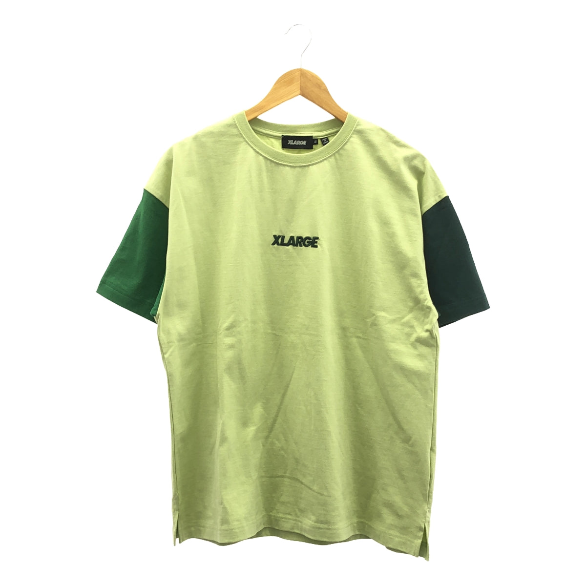 【新品】  X-LARGE / エクストララージ | S/S PANEL TEE パネル Tシャツ | M | LtGREEN | メンズ