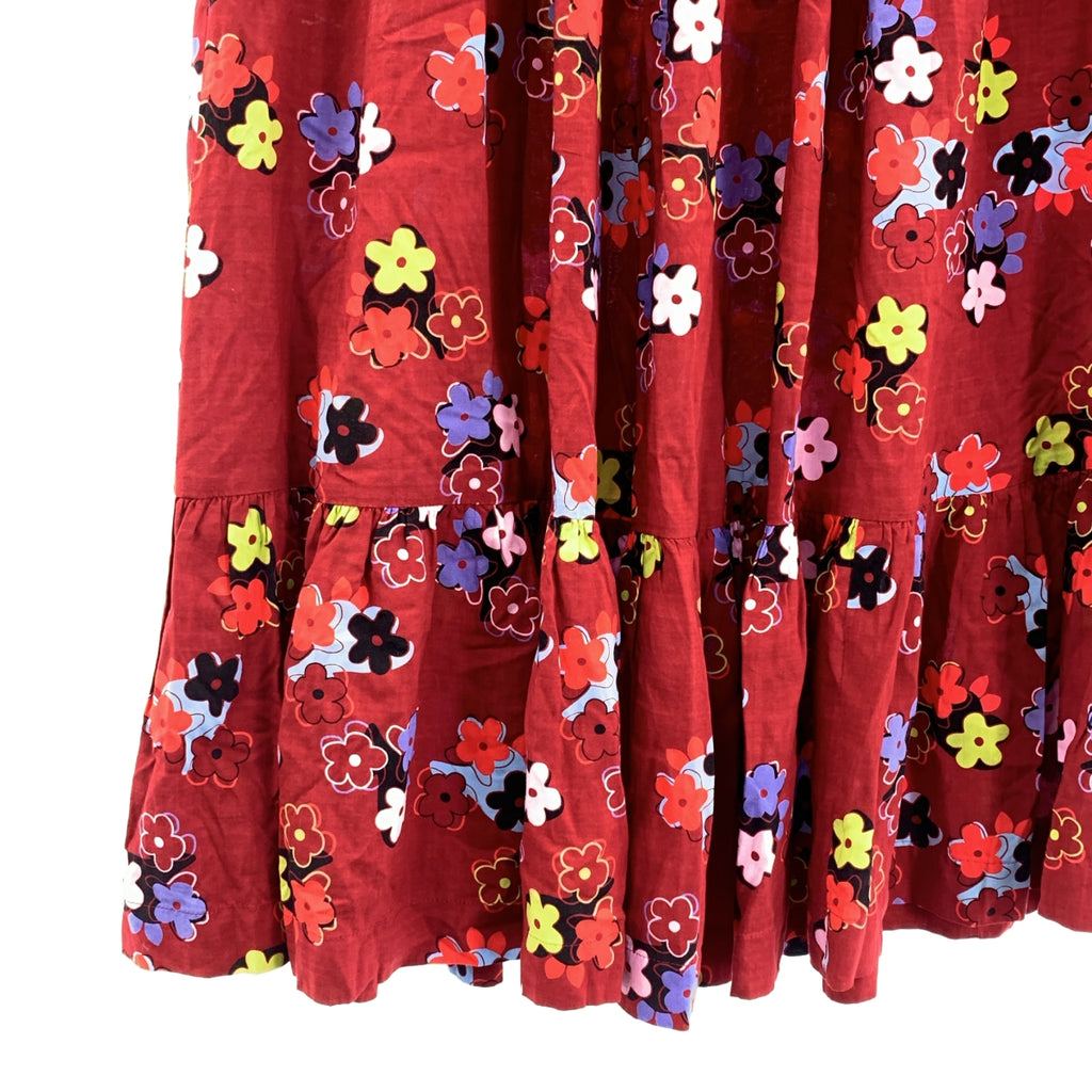 COMME des GARCONS GIRL / 콤데 갤슨걸 | 2023AW | 레이온 플라워 프린트 이지 스커트 | S |