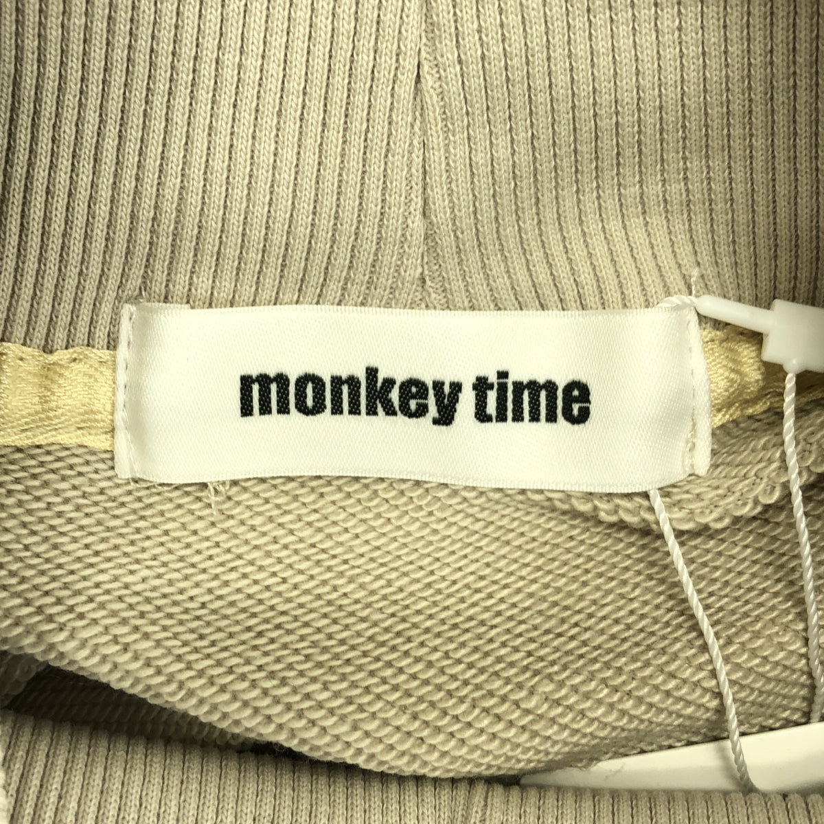 【美品】  monkey time / モンキータイム | フレンチテリー ハイネック スウェット | XL | ベージュ | メンズ