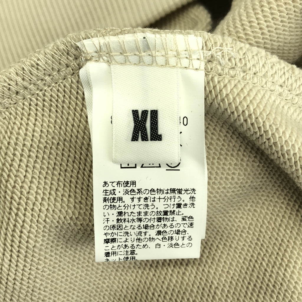 【미품】 monkey time / 원숭이 타임 | 프렌치 테리 하이넥 스웨트 | XL | 베이지 | 남성