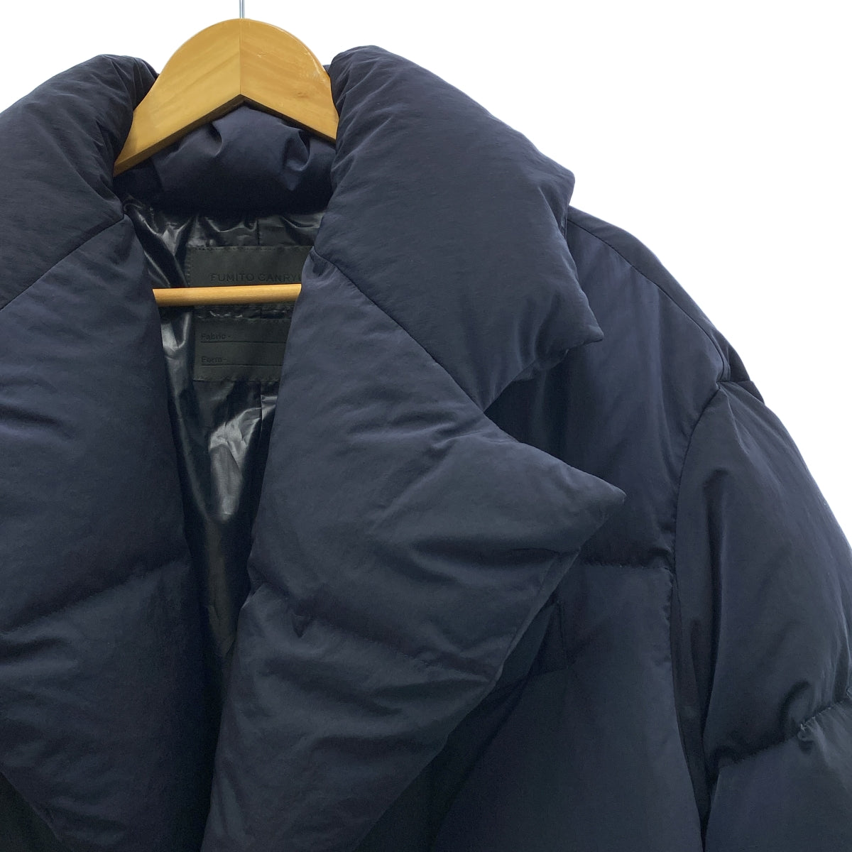FUMITO GANRYU | 梯形翻領羽絨外套 | 2 碼 | 海軍藍 | 男款
