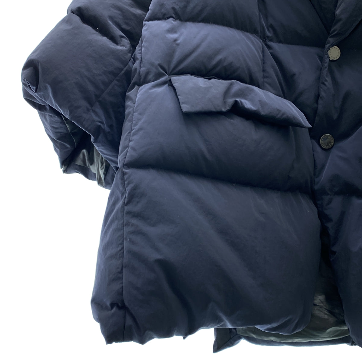 FUMITO GANRYU | 梯形翻領羽絨外套 | 2 碼 | 海軍藍 | 男款