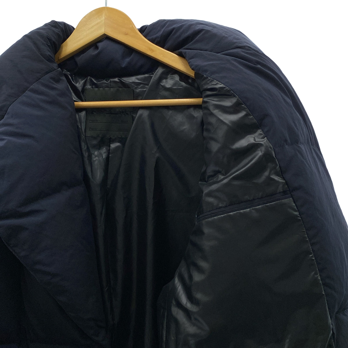 FUMITO GANRYU | 梯形翻領羽絨外套 | 2 碼 | 海軍藍 | 男款