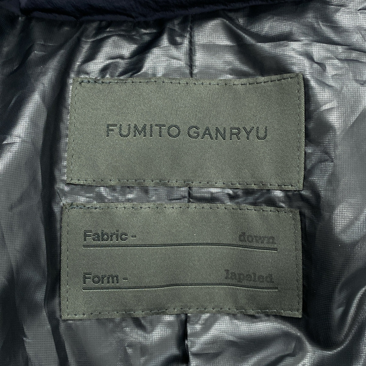 FUMITO GANRYU / フミトガンリュウ | TLAPAZE LAPEL DOWN JACKET トラピーズラペル ダウンジャケット | 2 | メンズ
