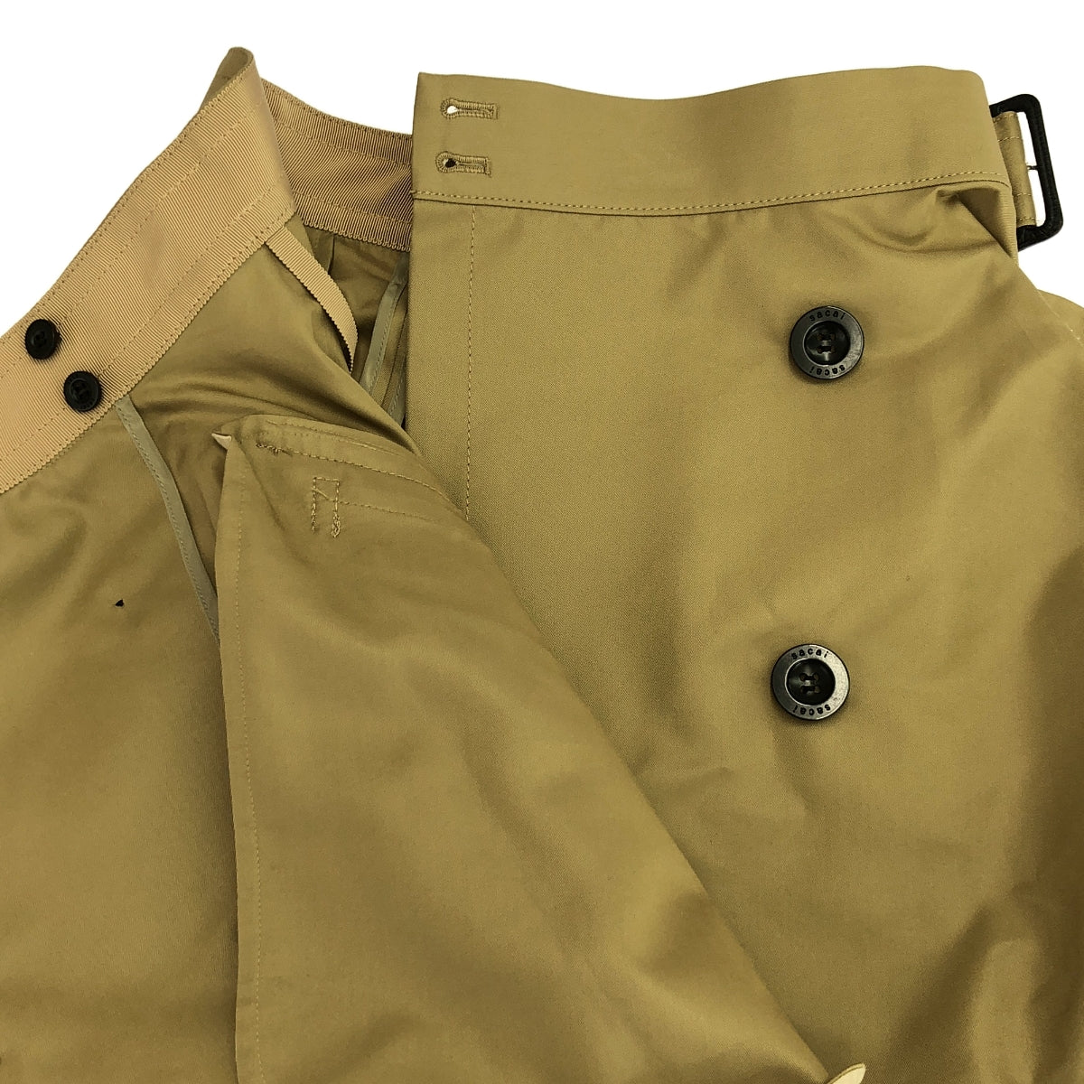 Sacai トレンチスカート　サイズ2 sacai / サカイ | コットン トレンチ ラップスカート | 2