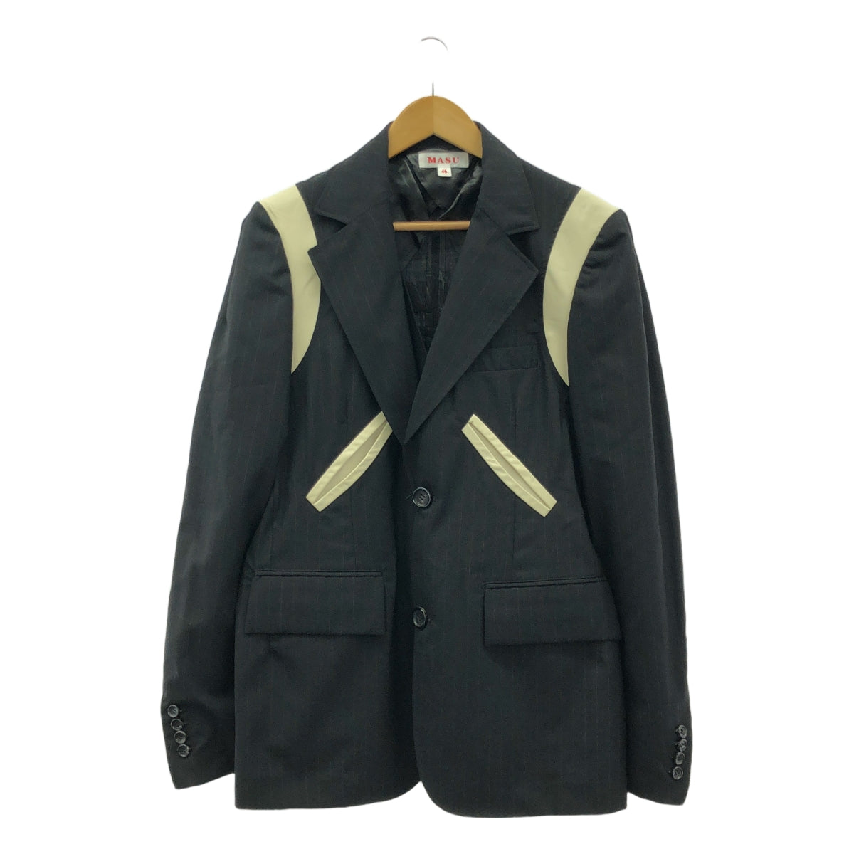 MASU / MASU | 2022AW | FUTURE LAYERED JACKET / Leather vest layered jacket | 46 | Men's