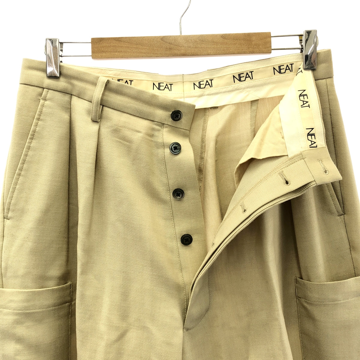 NEAT | Wool 5-pocket wide pants | F | Beige | Men's