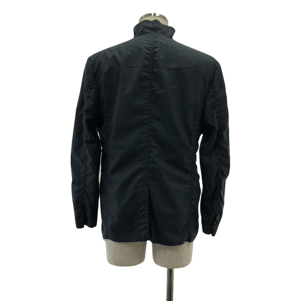 【美品】  JUNYA WATANABE MAN / ジュンヤワタナベマン | 2022SS | シルク混 リバーシブル 柄 ジャケット | XS | ネイビー系 | メンズ