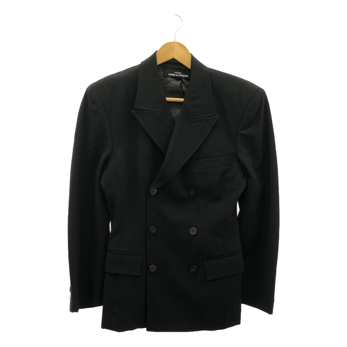 tricot COMME des GARCONS / 트리코콤 데 걸슨 | 1980s~ 울 테일러드 재킷 | 블랙 |